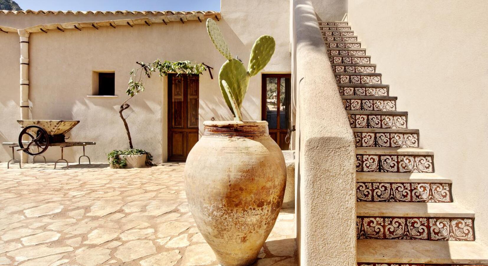 Hotel courtyard