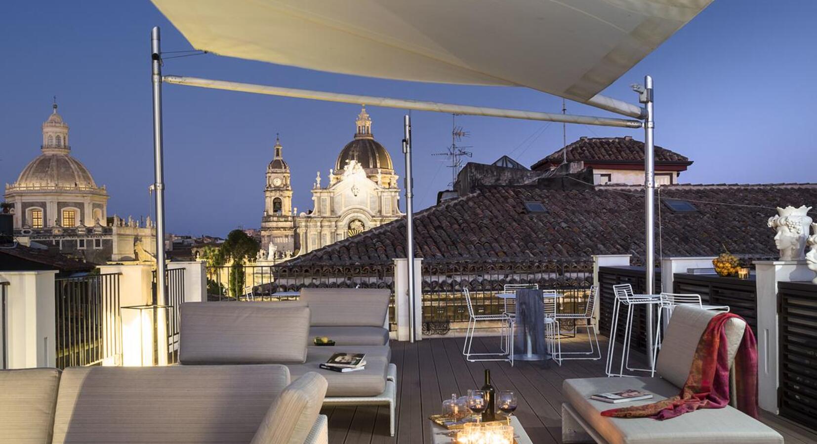 Hotel roof terrace