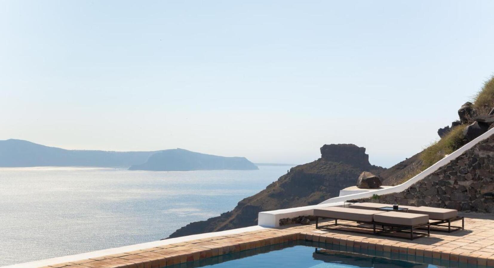 Pool and terrace with a view