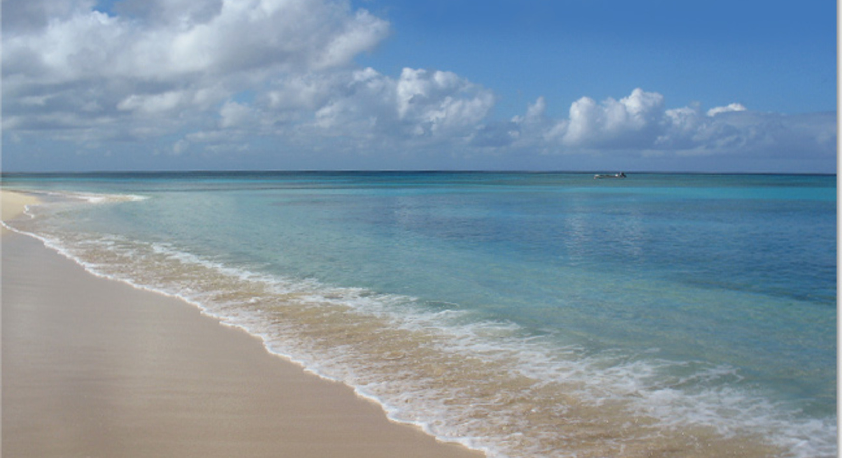 Beach view from the hotel