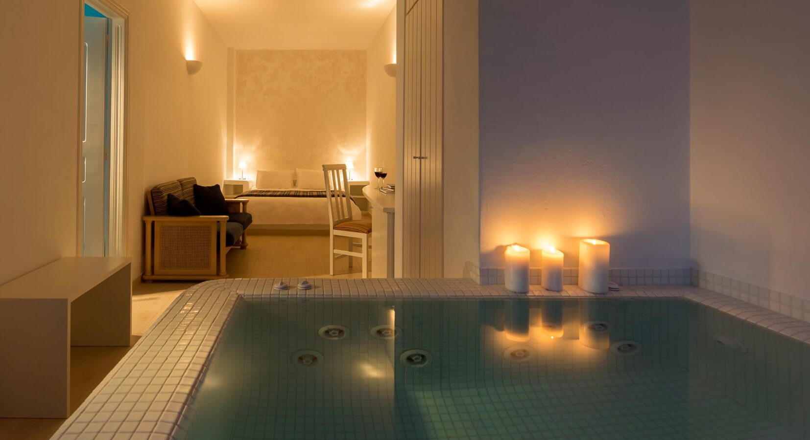 Guest Room with hot tub