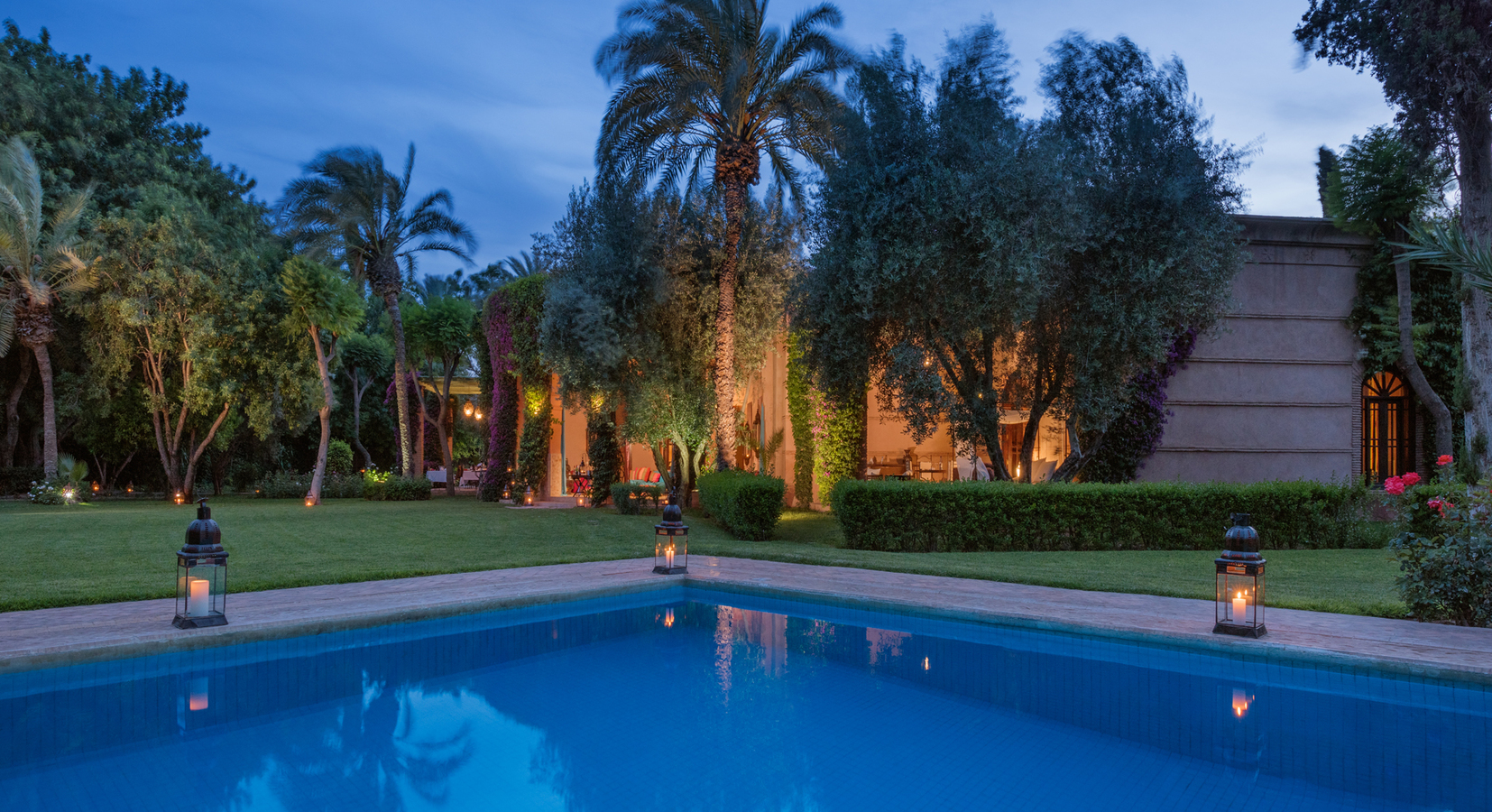 Swimming Pool at Dusk