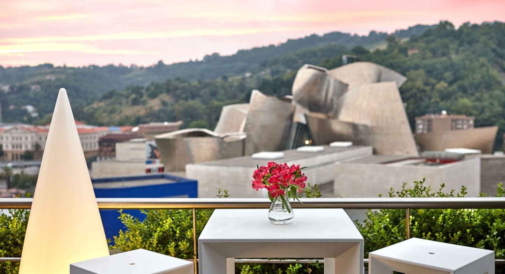 Roof terrace and view