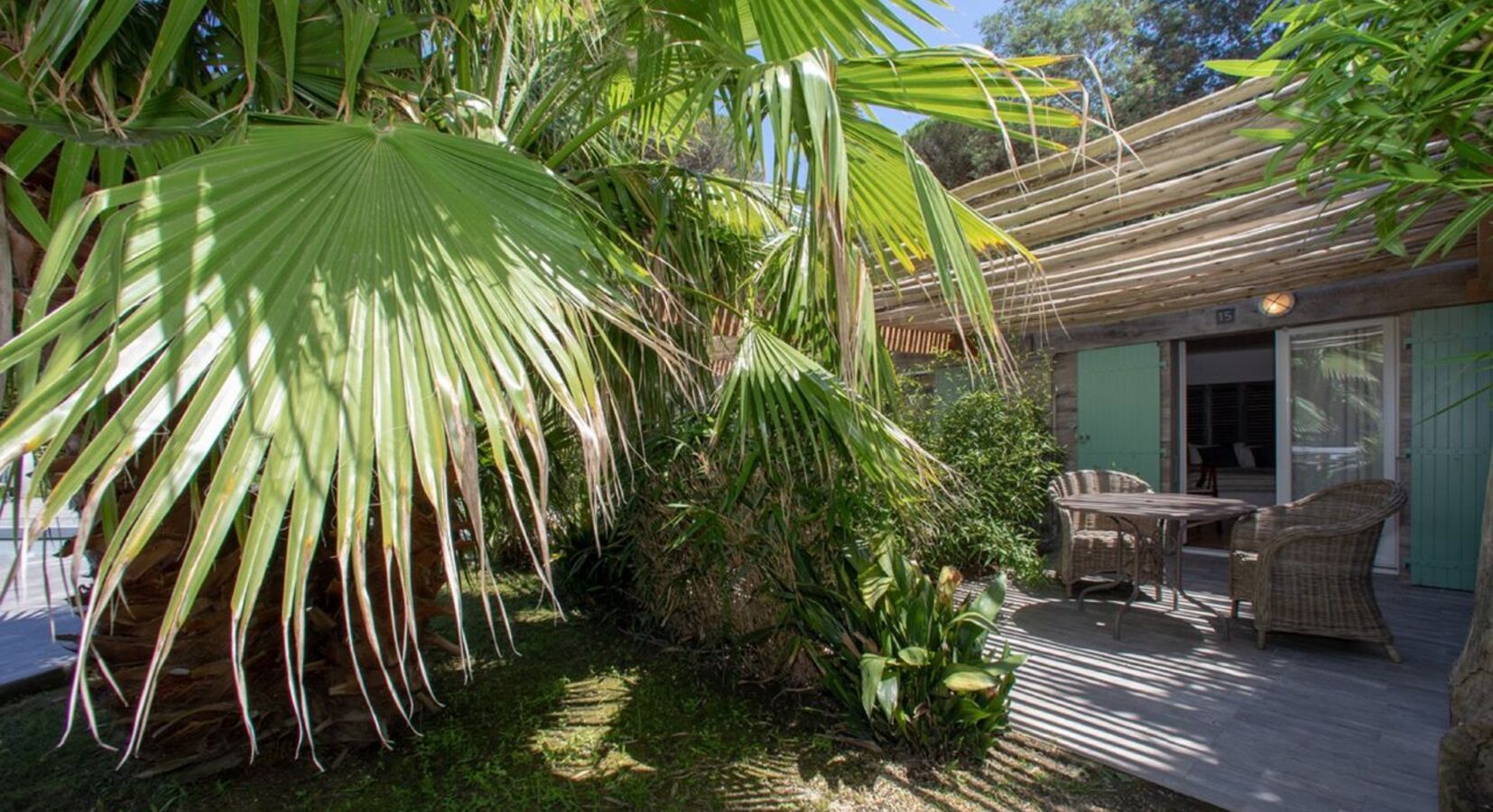 Garden and studio terrace