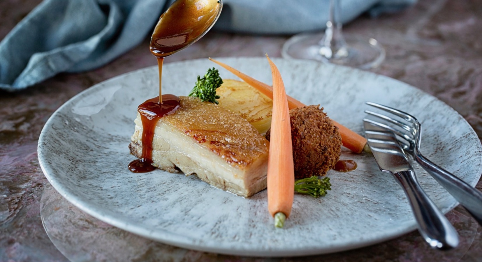 Burleigh Court Cotswolds Pork Belly