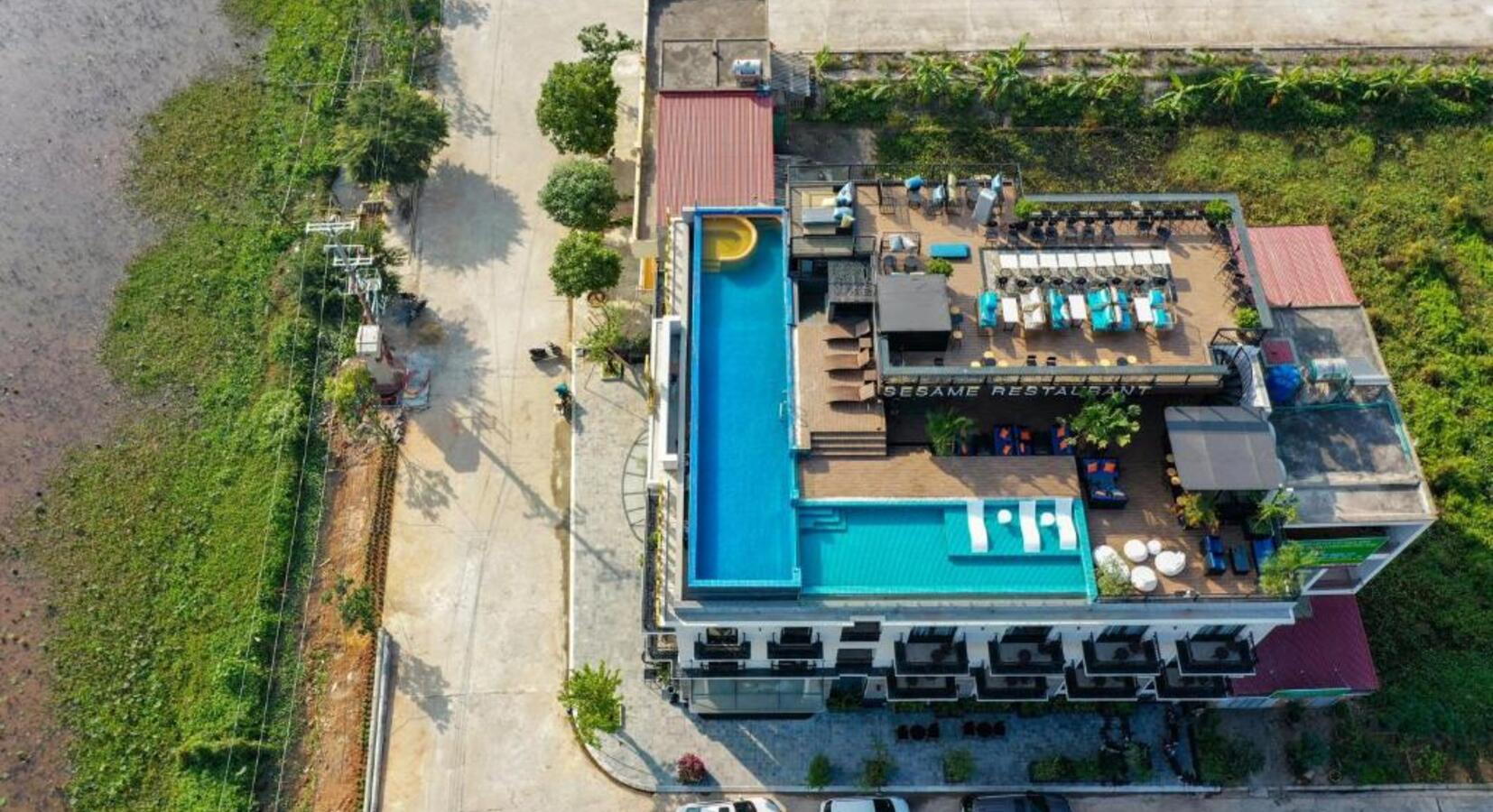 Aerial View of Hotel 