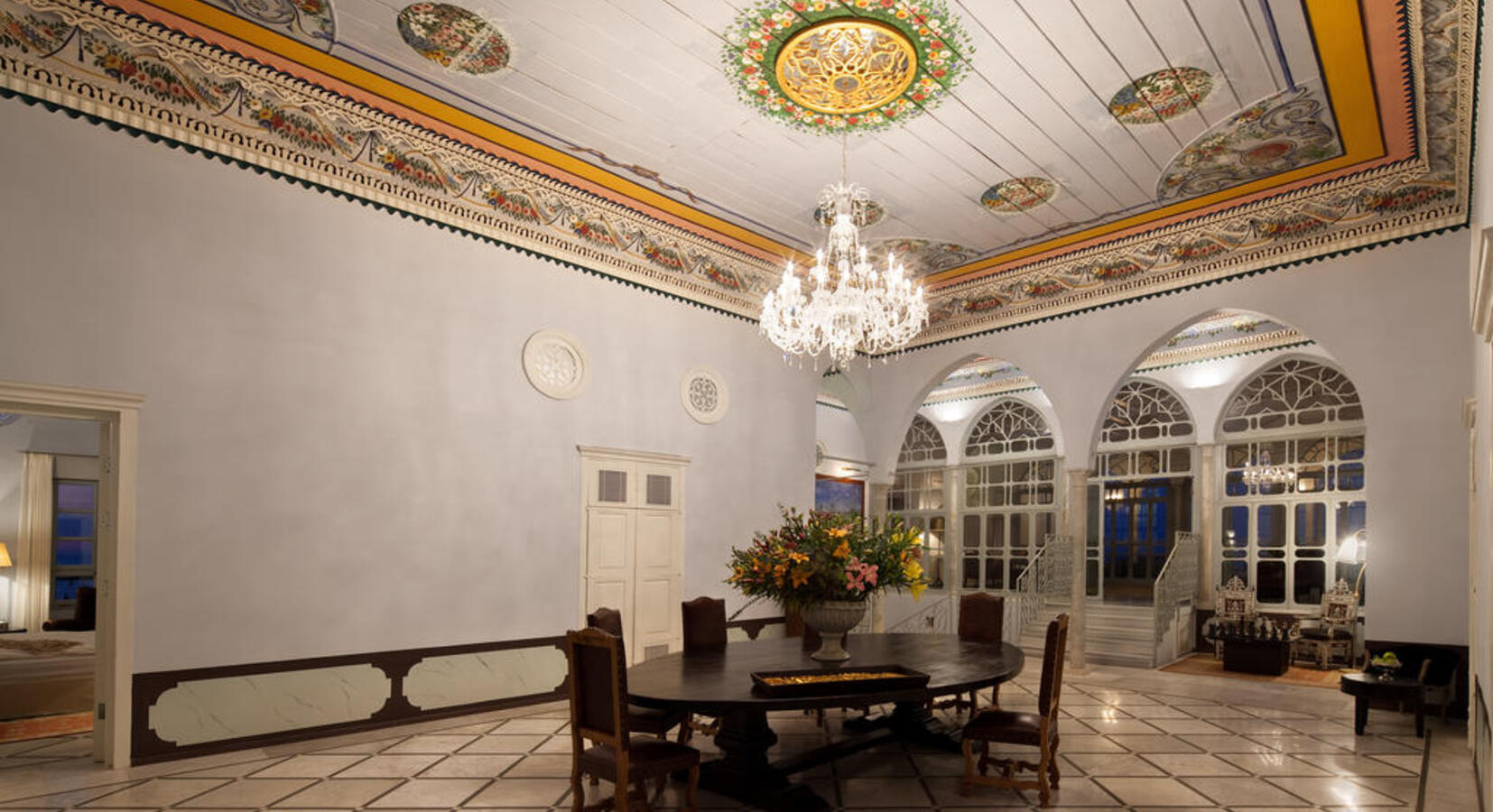 Dining Room with Impressive Fresco