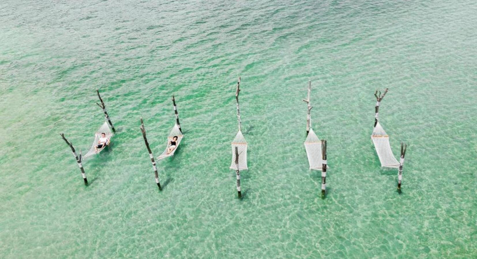 Hammocks in the Ocean