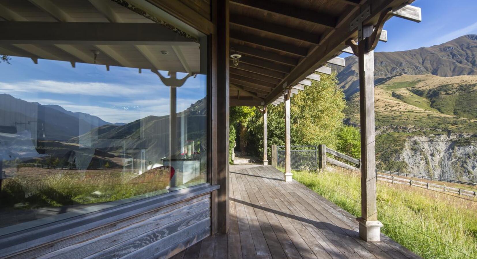 Outdoor terrace with views