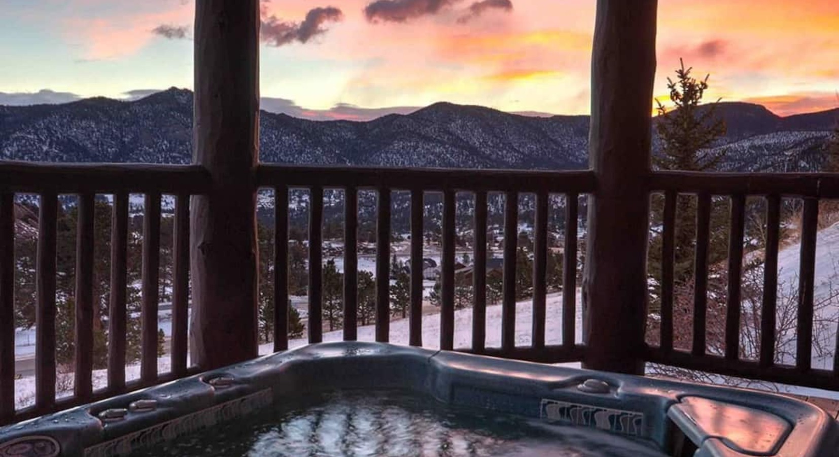 Hot tub with a view