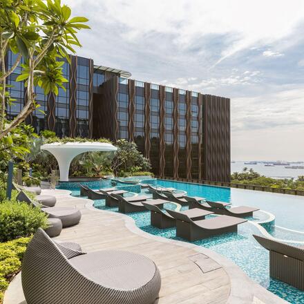 Pool Deck at Village Hotel Sentosa