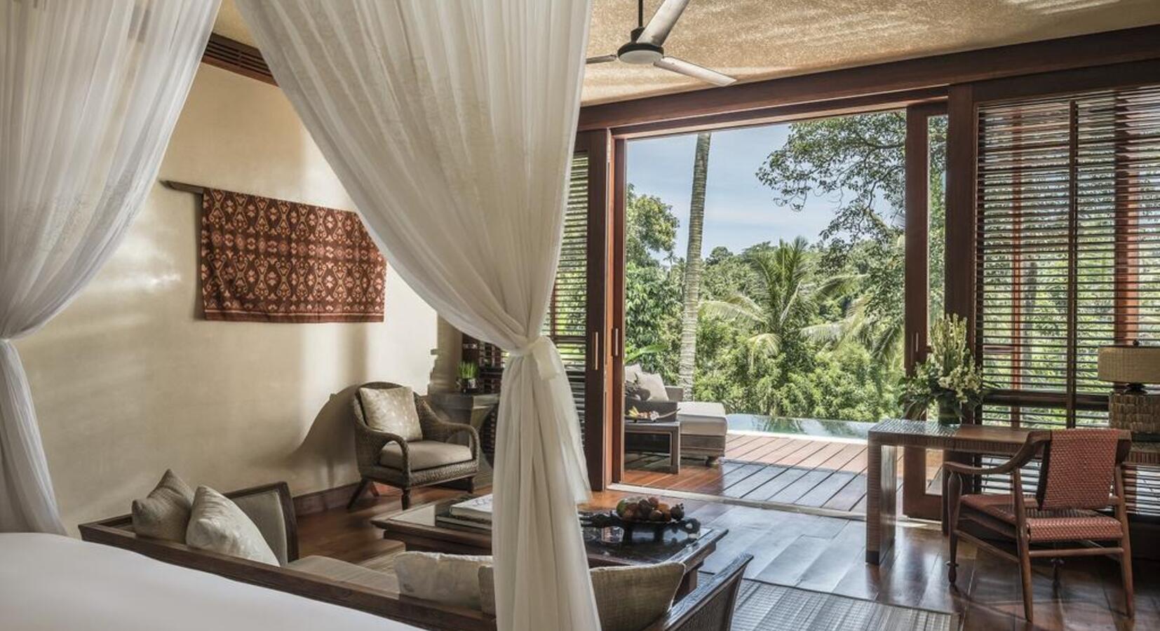 Guest room with private pool